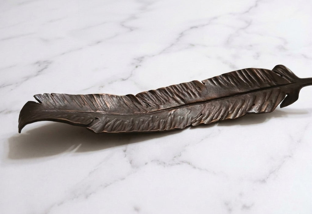 Hand-Forged Steel Feathers
