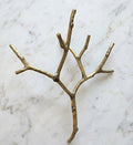 Hand-Forged Branch Sculpture-Gold
