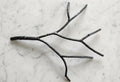 Hand-Forged Branch Sculpture-Charcoal