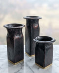 Set of 3 Artisanal Sculptural Vessels